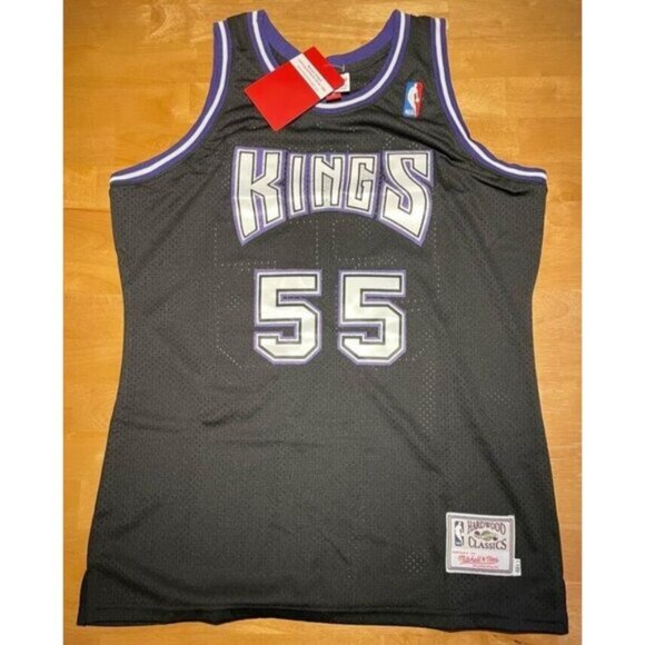 NBA Sacramento Kings Jason Williams #55 Jersey Large Black Mitchell & Ness NWT - Picture 1 of 2